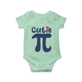 Cutie Pie Romper | Custom Baby Romper for Your Little Cutie - MINT GREEN - New Born (Chest 14")