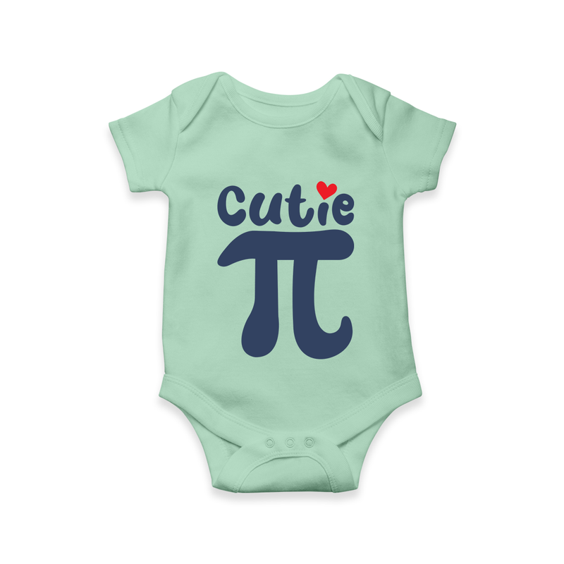 Cutie Pie Romper | Custom Baby Romper for Your Little Cutie - MINT GREEN - New Born (Chest 14")