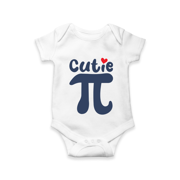 Cutie Pie Romper | Custom Baby Romper for Your Little Cutie - WHITE - New Born (Chest 14")