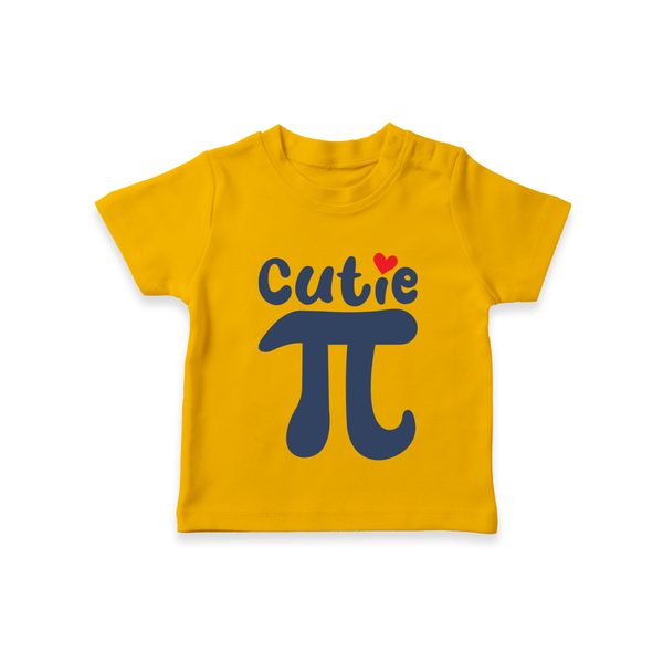 Cutie Pie TShirt | Custom Baby TShirt for Your Little Cutie - CHROME YELLOW - 0-5 Months Old (Chest 17")