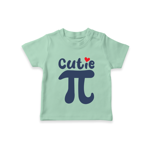 Cutie Pie TShirt | Custom Baby TShirt for Your Little Cutie - MINT GREEN - 0-5 Months Old (Chest 17")