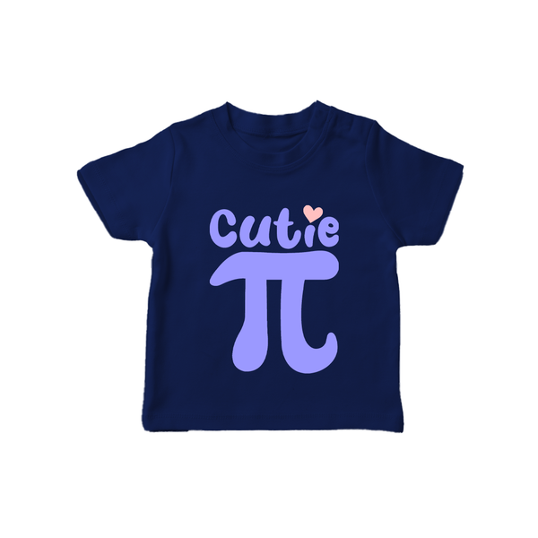Cutie Pie TShirt | Custom Baby TShirt for Your Little Cutie - NAVY BLUE - 0-5 Months Old (Chest 17")
