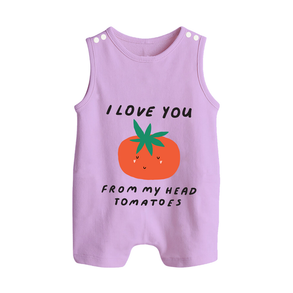 I Love You from My Head to My Toes Romper Suit | Personalized Baby Romper Suit for Your Little One - LILAC - 0 - 5 Months Old (Chest 18")