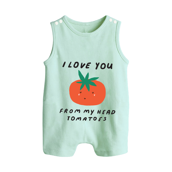 I Love You from My Head to My Toes Romper Suit | Personalized Baby Romper Suit for Your Little One - MINT GREEN - 0 - 5 Months Old (Chest 18")