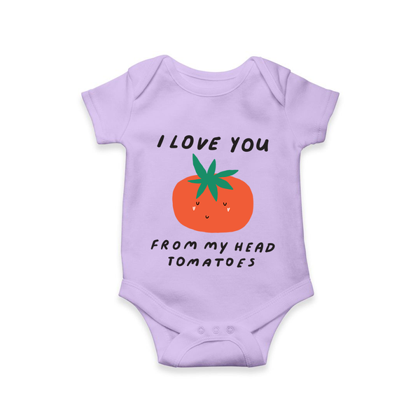 I Love You from My Head to My Toes Romper | Personalized Baby Romper for Your Little One - LILAC - New Born (Chest 14")
