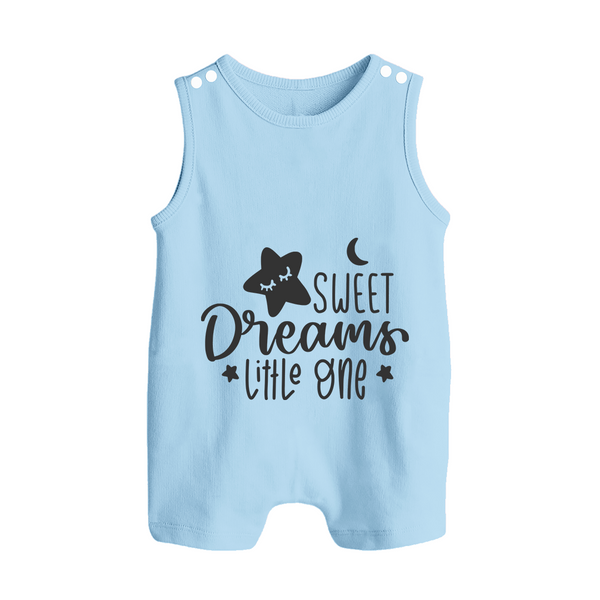 Sweet Dreams Little One Romper Suit | Personalized Baby Romper Suit for Sweet Slumbers - BABY BLUE - 0 - 5 Months Old (Chest 18")