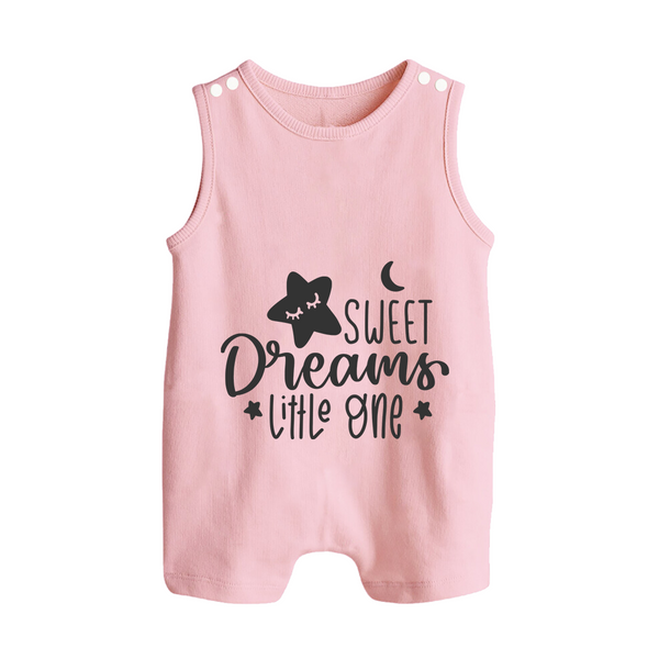 Sweet Dreams Little One Romper Suit | Personalized Baby Romper Suit for Sweet Slumbers - BABY PINK - 0 - 5 Months Old (Chest 18")