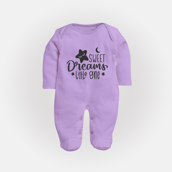 Sweet Dreams Little One Sleep Suit | Personalized Baby Sleep Suit for Sweet Slumbers - LILAC - New Born (Chest 7.5")