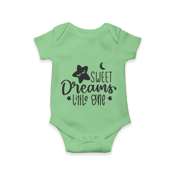 Sweet Dreams Little One Romper | Personalized Baby Romper for Sweet Slumbers - GREEN - New Born (Chest 14")