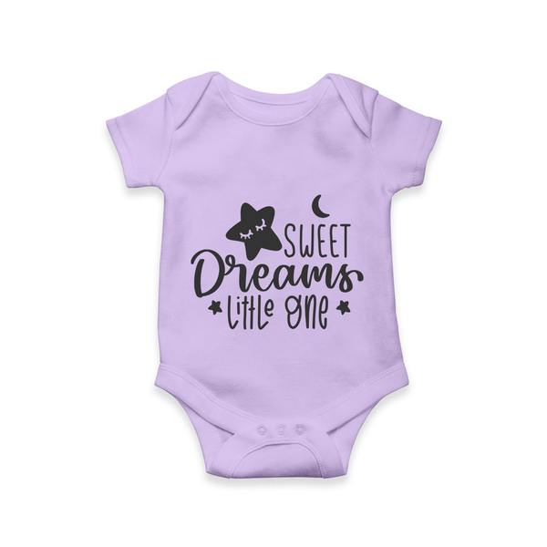 Sweet Dreams Little One Romper | Personalized Baby Romper for Sweet Slumbers - LILAC - New Born (Chest 14")