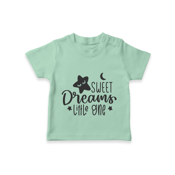 Sweet Dreams Little One TShirt | Personalized Baby TShirt for Sweet Slumbers - MINT GREEN - 0-5 Months Old (Chest 17")