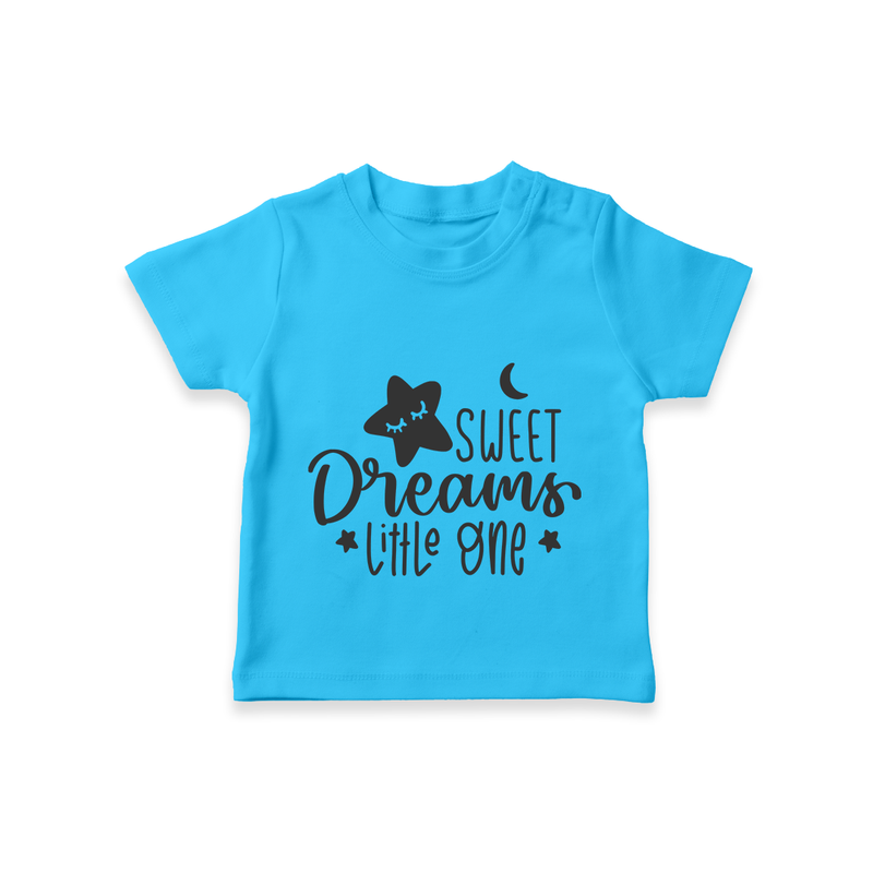 Sweet Dreams Little One TShirt | Personalized Baby TShirt for Sweet Slumbers - SKY BLUE - 0-5 Months Old (Chest 17")