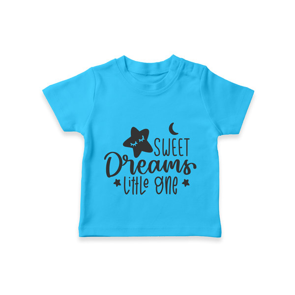 Sweet Dreams Little One TShirt | Personalized Baby TShirt for Sweet Slumbers - SKY BLUE - 0-5 Months Old (Chest 17")