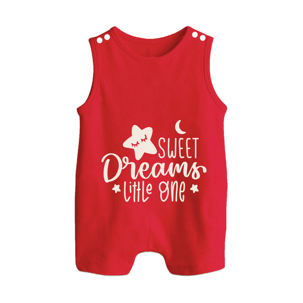 Sweet Dreams Little One Romper Suit | Personalized Baby Romper Suit for Sweet Slumbers - RED - 0 - 5 Months Old (Chest 18")
