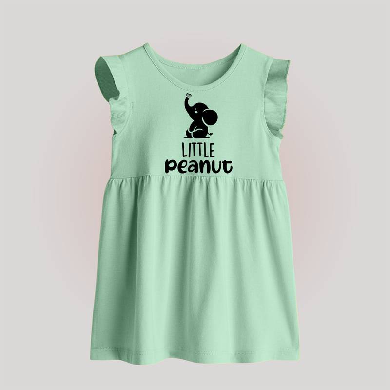 Little Peanut Baby Frock | Custom BabyFrock for Your Little One - MINT GREEN - 0 - 3 Months Old (Chest 17")