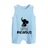Little Peanut Romper Suit | Custom Baby Romper Suit for Your Little One - BABY BLUE - 0 - 5 Months Old (Chest 18")