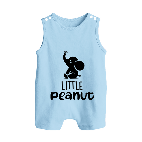 Little Peanut Romper Suit | Custom Baby Romper Suit for Your Little One - BABY BLUE - 0 - 5 Months Old (Chest 18")