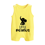 Little Peanut Romper Suit | Custom Baby Romper Suit for Your Little One - PASTEL YELLOW - 0 - 5 Months Old (Chest 18")