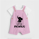 Little Peanut Dungaree | Custom Baby Dungaree for Your Little One - BABY PINK - 0 - 5 Months Old (Chest 18")