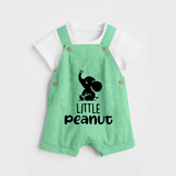 Little Peanut Dungaree | Custom Baby Dungaree for Your Little One - GREEN - 0 - 5 Months Old (Chest 18")