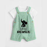 Little Peanut Dungaree | Custom Baby Dungaree for Your Little One - MINT GREEN - 0 - 5 Months Old (Chest 18")