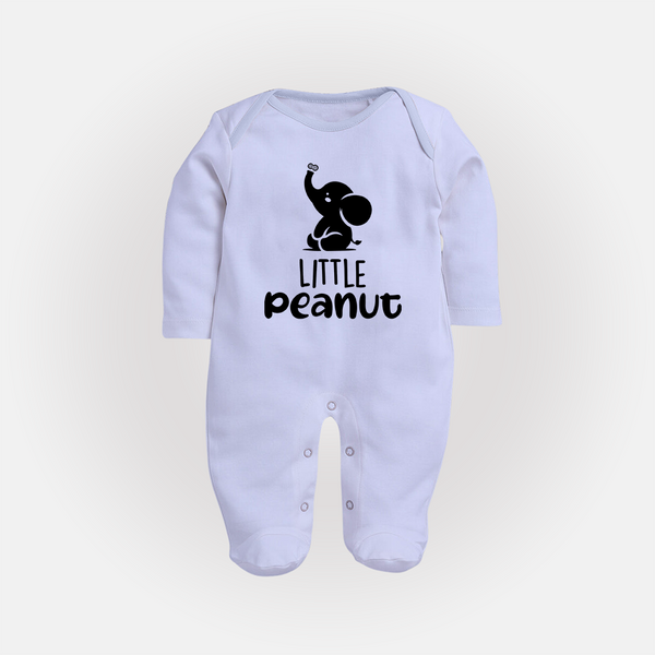 Little Peanut Sleep Suit | Custom Baby Sleep Suit for Your Little One - BABY BLUE - New Born (Chest 7.5")