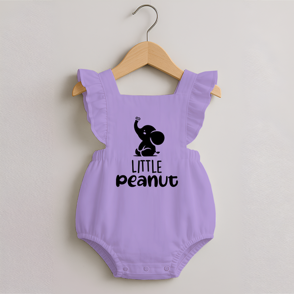 Little Peanut Romper Frock | Custom Baby Romper Frock for Your Little One - LILAC - 0 - 3 Months Old (Chest 19")