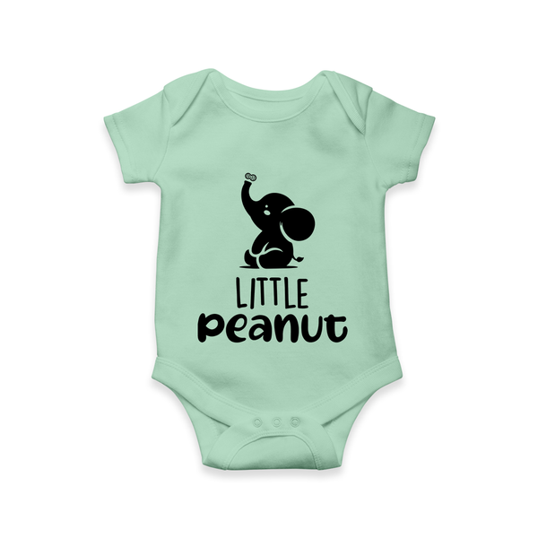 Little Peanut Romper | Custom Baby Romper for Your Little One - MINT GREEN - New Born (Chest 14")