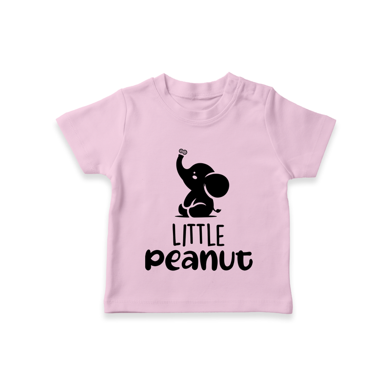 Little Peanut TShirt | Custom Baby TShirt for Your Little One - BABY PINK - 0-5 Months Old (Chest 17")