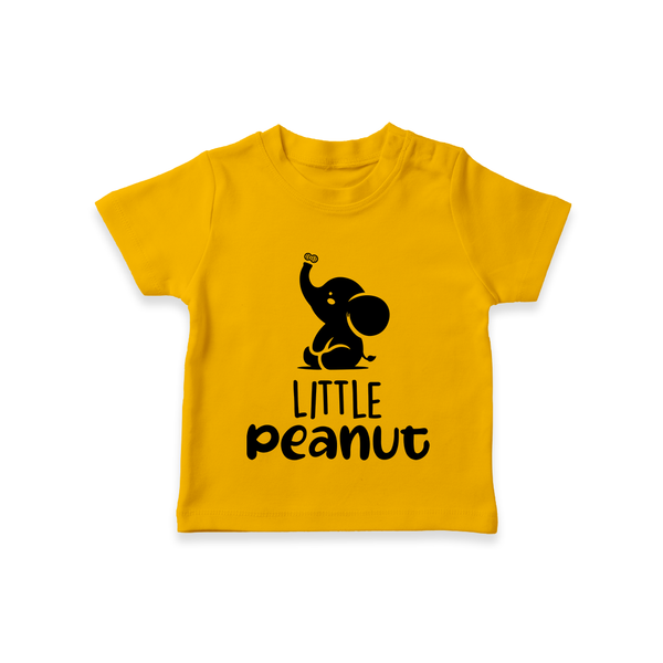 Little Peanut TShirt | Custom Baby TShirt for Your Little One - CHROME YELLOW - 0-5 Months Old (Chest 17")