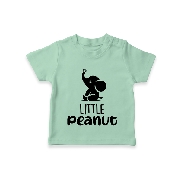 Little Peanut TShirt | Custom Baby TShirt for Your Little One - MINT GREEN - 0-5 Months Old (Chest 17")