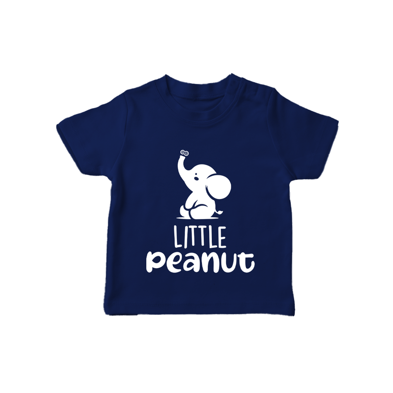 Little Peanut TShirt | Custom Baby TShirt for Your Little One - NAVY BLUE - 0-5 Months Old (Chest 17")