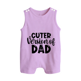 Cuter Version of Dad Romper Suit | Personalized Baby Romper Suit for Daddy's Mini-Me - LILAC - 0 - 5 Months Old (Chest 18")