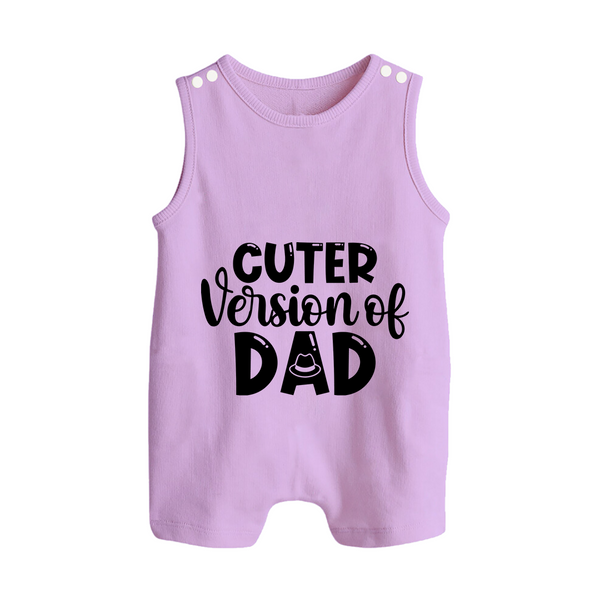 Cuter Version of Dad Romper Suit | Personalized Baby Romper Suit for Daddy's Mini-Me - LILAC - 0 - 5 Months Old (Chest 18")