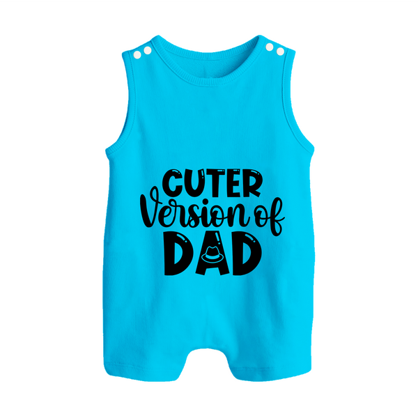 Cuter Version of Dad Romper Suit | Personalized Baby Romper Suit for Daddy's Mini-Me - SKY BLUE - 0 - 5 Months Old (Chest 18")