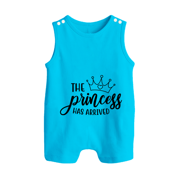 The Princess Has Arrived Romper Suit | Custom Baby Romper Suit for Your Little Princess - SKY BLUE - 0 - 5 Months Old (Chest 18")
