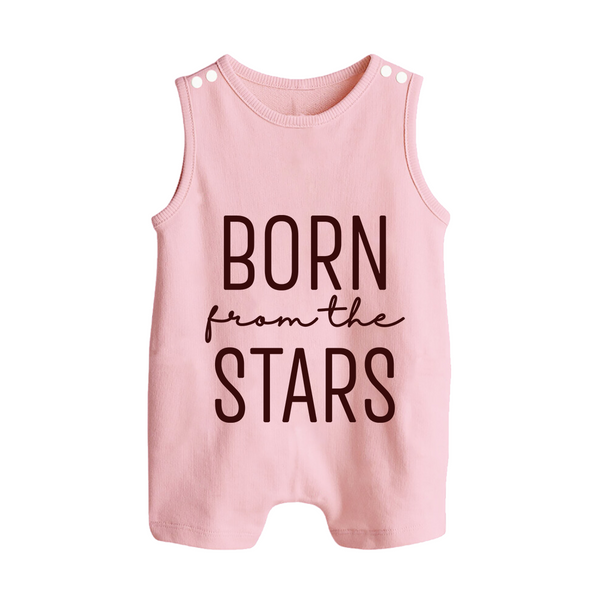 Born From the Stars Romper Suit | Custom Baby Romper Suit for Your Little Miracle - BABY PINK - 0 - 5 Months Old (Chest 18")
