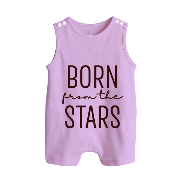 Born From the Stars Romper Suit | Custom Baby Romper Suit for Your Little Miracle - LILAC - 0 - 5 Months Old (Chest 18")