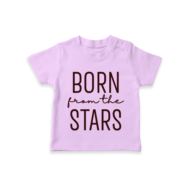 Born From the Stars TShirt | Custom Baby TShirt for Your Little Miracle - LILAC - 0-5 Months Old (Chest 17")