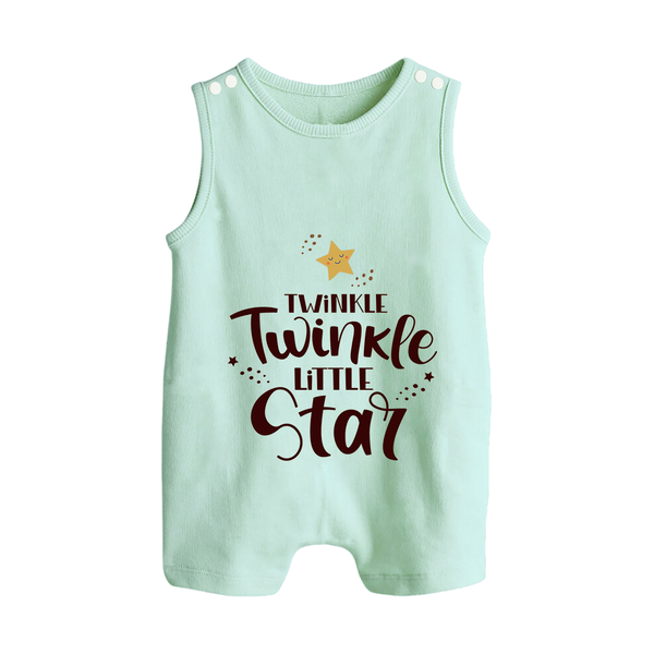 Twinkle Twinkle Little Star Romper Suit | Personalized Baby Romper Suit for Your Little Star - MINT GREEN - 0 - 5 Months Old (Chest 18")