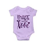 Made With Love Romper | Personalized Baby Romper for Your Little One - LILAC - New Born (Chest 14")