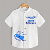 Whaley Cute Shirt | Custom Shirt for Ocean-loving Kids - WHITE - 0 - 6 Months Old (Chest 23")