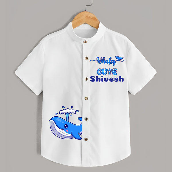 Whaley Cute Shirt | Custom Shirt for Ocean-loving Kids - WHITE - 0 - 6 Months Old (Chest 23")