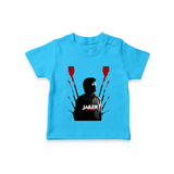 Jailer Silhouette Print Baby T-Shirt - SKY BLUE - 0-5 Months Old (Chest 17")