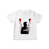 Jailer Silhouette Print Baby T-Shirt - WHITE - 0-5 Months Old (Chest 17")