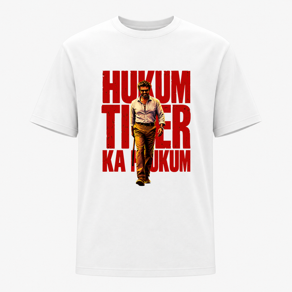 Hukum Tiger Ka Hukum – Jailer Thalaivar Graphic Adult T-Shirt