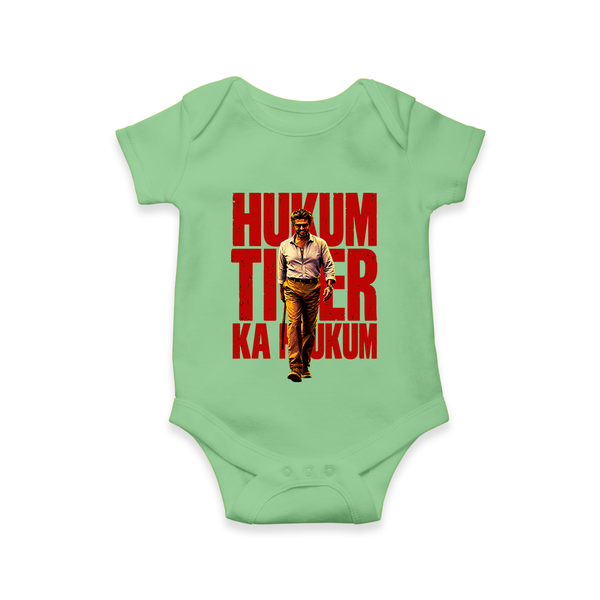 Hukum Tiger Print Baby Romper - GREEN - New Born (Chest 14")