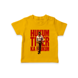 Hukum Tiger Print Baby T-Shirt - CHROME YELLOW - 0-5 Months Old (Chest 17")