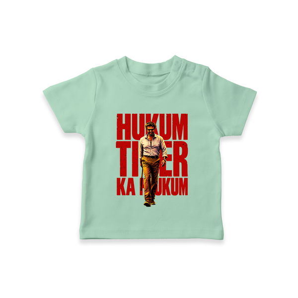 Hukum Tiger Print Baby T-Shirt - MINT GREEN - 0-5 Months Old (Chest 17")