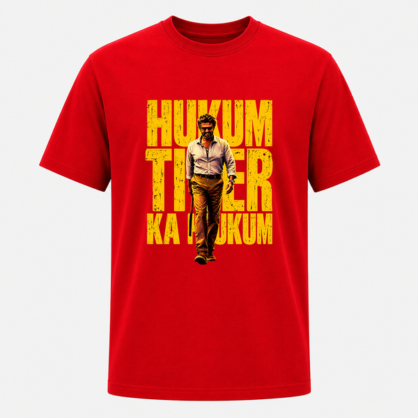 Hukum Tiger Ka Hukum – Jailer Thalaivar Graphic Adult T-Shirt